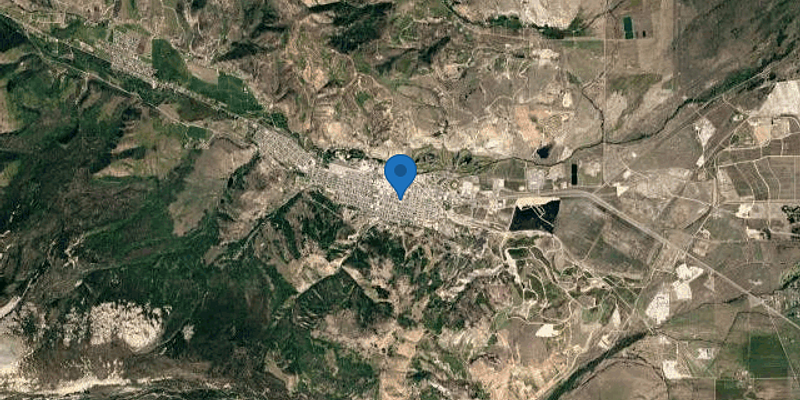 Satellite map of Anaconda