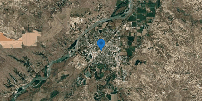 Satellite map of Miles City