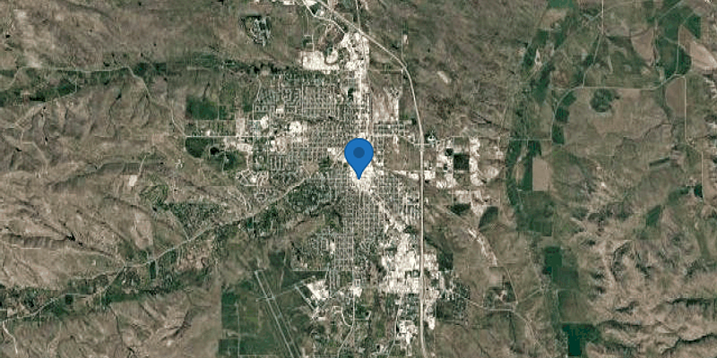 Satellite map of Sheridan