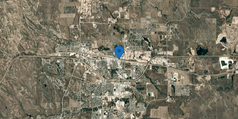 Satellite map of Gillette