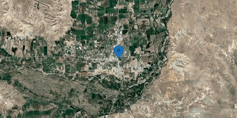 Satellite map of Riverton