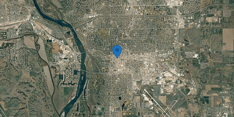 Satellite map of Bismarck